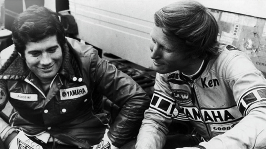 Kenny Roberts y Giacomo Agostini