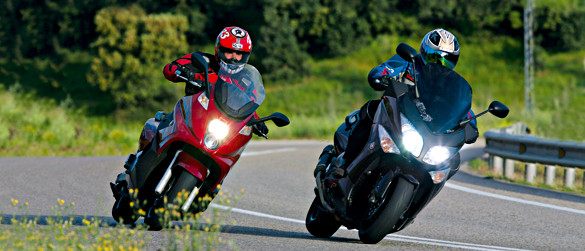 Yamaha T-max Vs. Gilera GP800