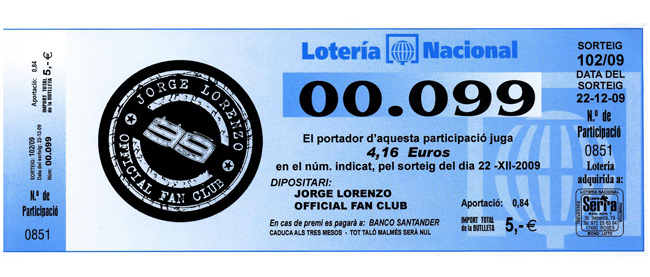 Loteria Jorge Lorenzo