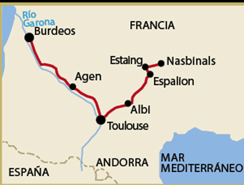 El sur del vecino del norte 2 mapa