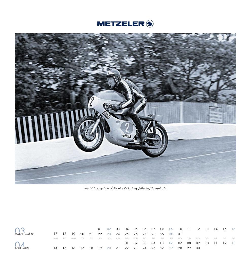 Calendario Metzeler 2014 4 classsics tony jefferies