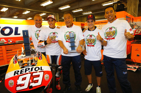 Honda celebra sus 700 victorias en el Mundial de Motociclismo