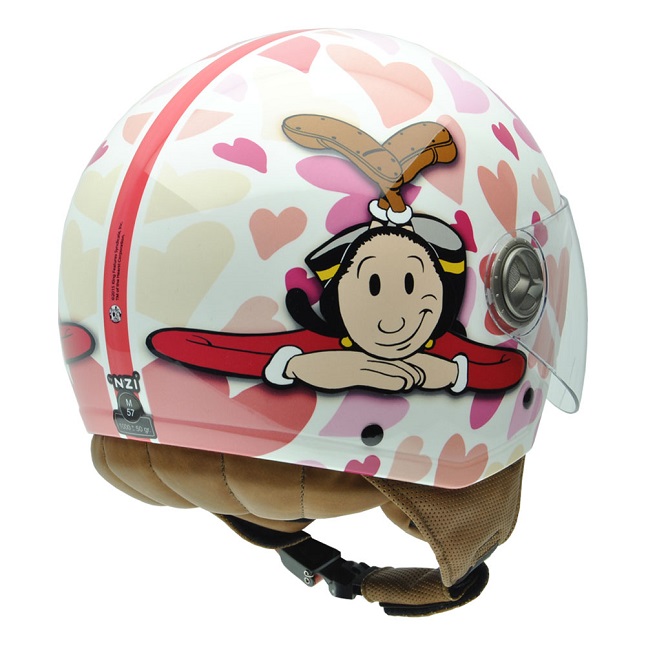 Olivia y Popeye en tu casco