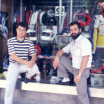 Luis Herrero y José María en Boutique Motor 1988