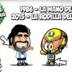 Los memes de la ''patada'' de Rossi a Márquez