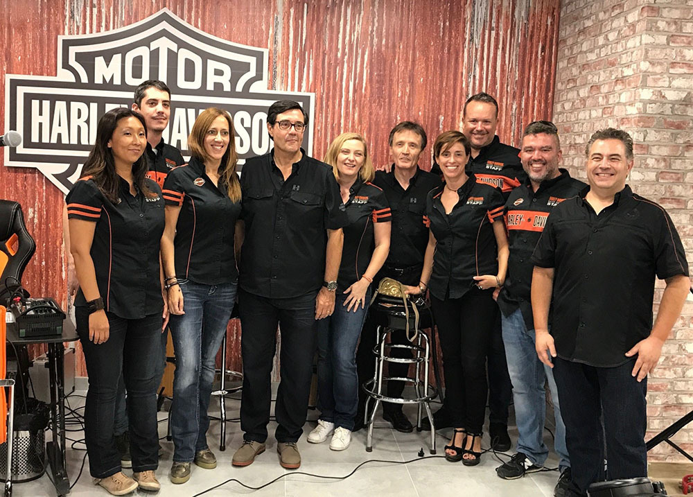 hd equipo harley davidson inauguracionhdbarcelona