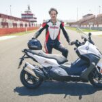 BMW C650 Sport en el circuito de Albacete