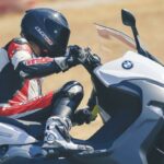 BMW C650 Sport en el circuito de Albacete