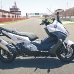 BMW C650 Sport en el circuito de Albacete