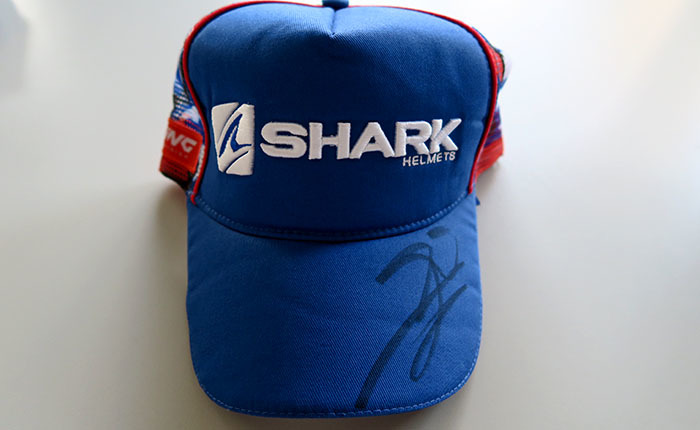 gorra Shark firmada por Jorge Lorenzo