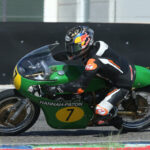Fotos de Dani Pedrosa pilotando motos clásicas 7 Paton 500 bicilíndrica de 1967