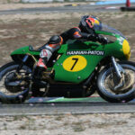Fotos de Dani Pedrosa pilotando motos clásicas 21 Paton 500 bicilíndrica de 1967