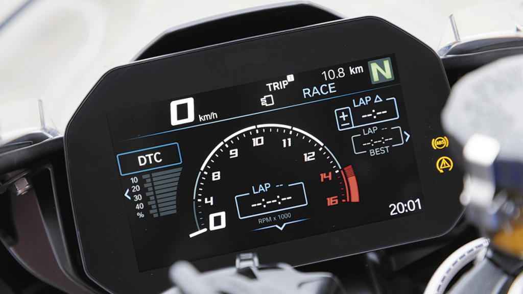 BMW S 1000 RR , instrumentación