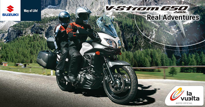 Suzuki, moto oficial de La Vuelta ciclista 1 1200x627 fb v strom lavuelta4