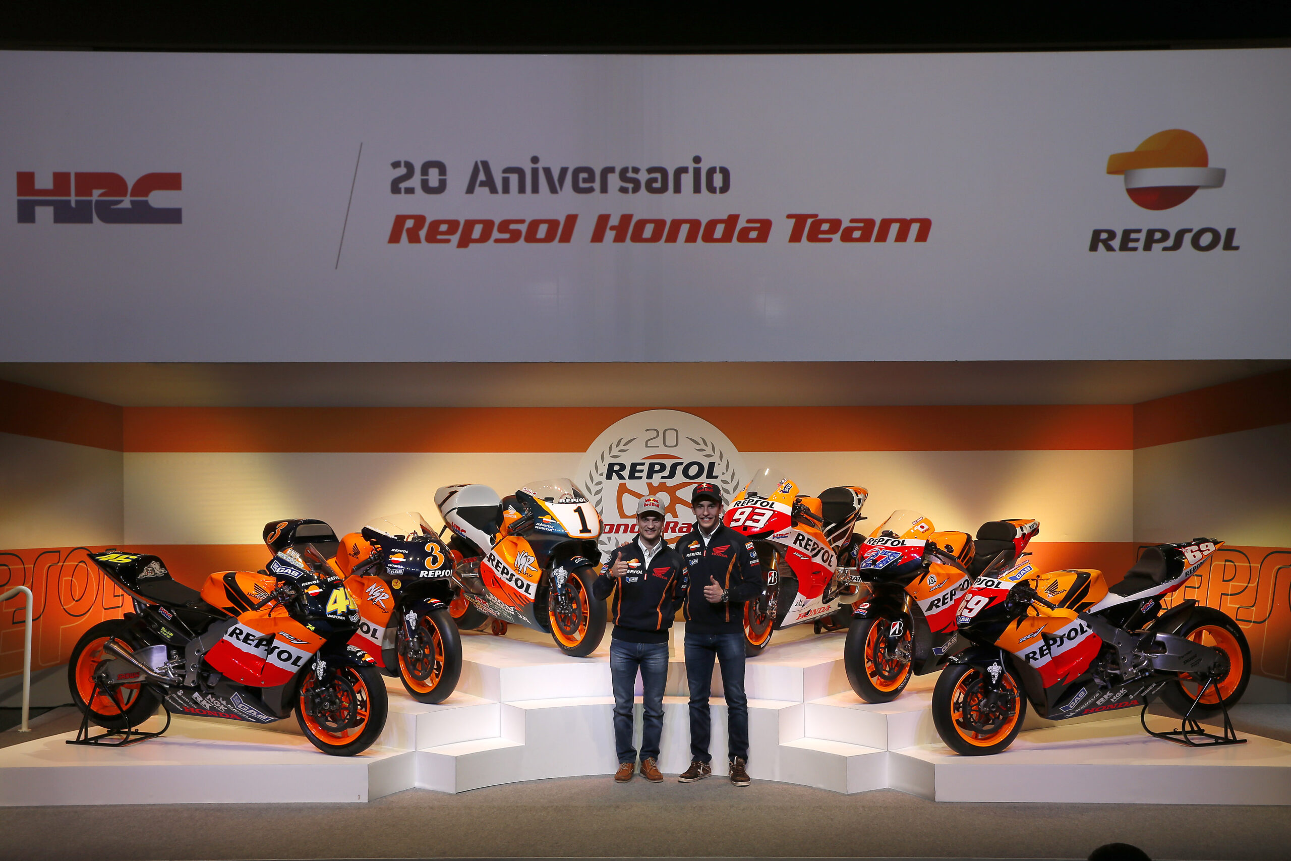 El equipo Repsol Honda celebra 20 años de éxitos