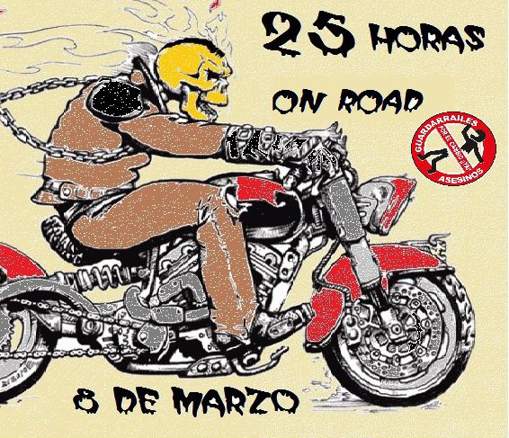25 horas en moto contra los guardarraíles 1 25horas