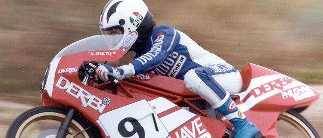 Derbi consigue 100 victorias en el Mundial de Velocidad 1 Angel Nieto Derbi 1986 1