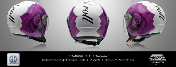 Rose -n- roll, Nuevo gráfico 3D HELMETS®, BY NZI 1 Rose n rollPORTADA
