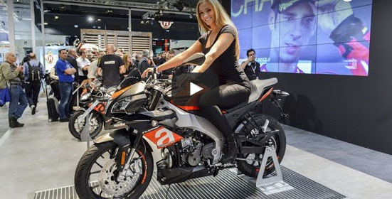 Aprilia Tuono 125 en vídeo en el Salón INTERMOT 2016