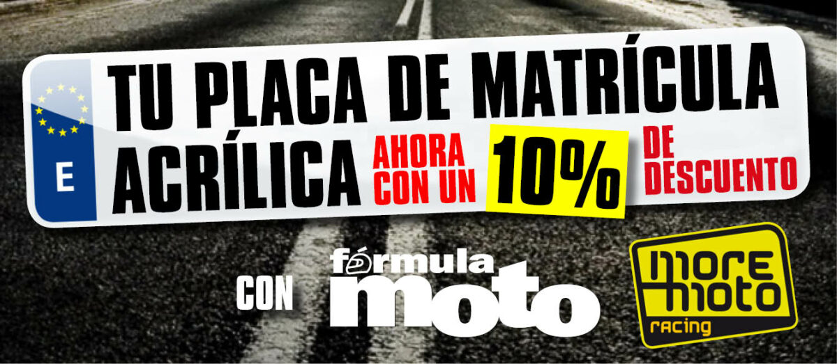 Moremoto te ofrece un 10% de descuento en tu matrícula acrílica 1 bannerplacaacrilica