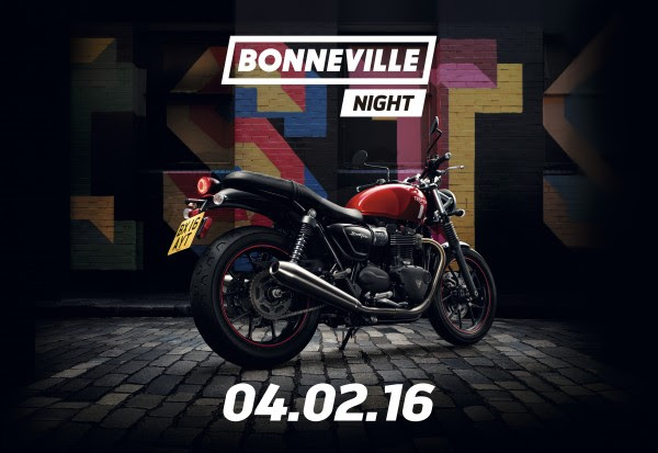 La Triumph Bonneville Street Twin será la estrella en la Bonneville Night 1 bonnevillenight