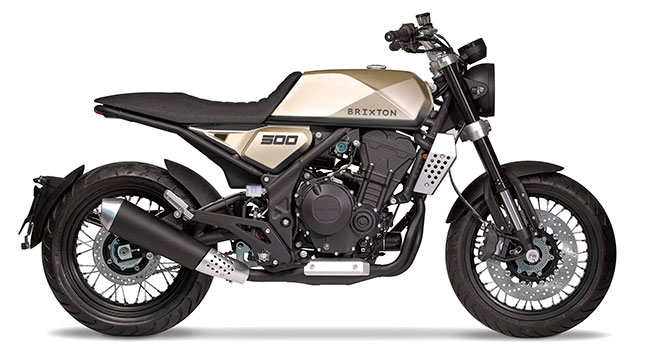Nueva Brixton BX500, todavía prototipo, en el salón EICMA Milán 2018 1