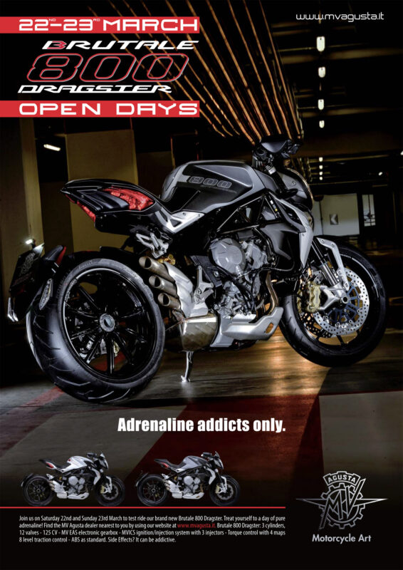 MV Agusta celebra sus Dragster Open Days 1 brutale 800 dragsteradveng