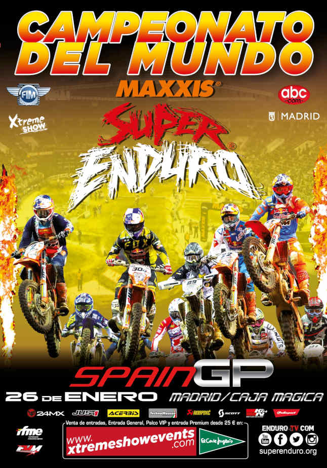 El GP de España de Superenduro será en La Caja Mágica 4 cartel campeonato del mundo