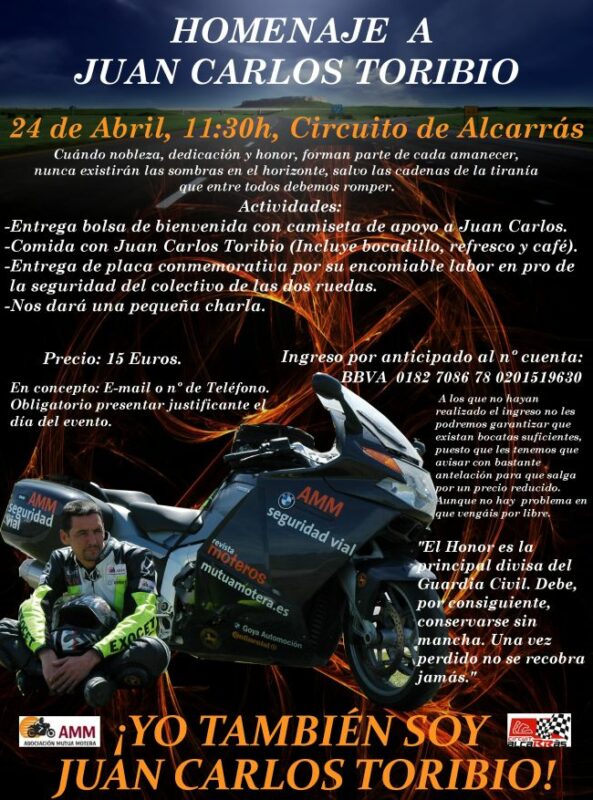 Homenaje a Juan Carlos Toribio 1 cartel homenaje a toribio