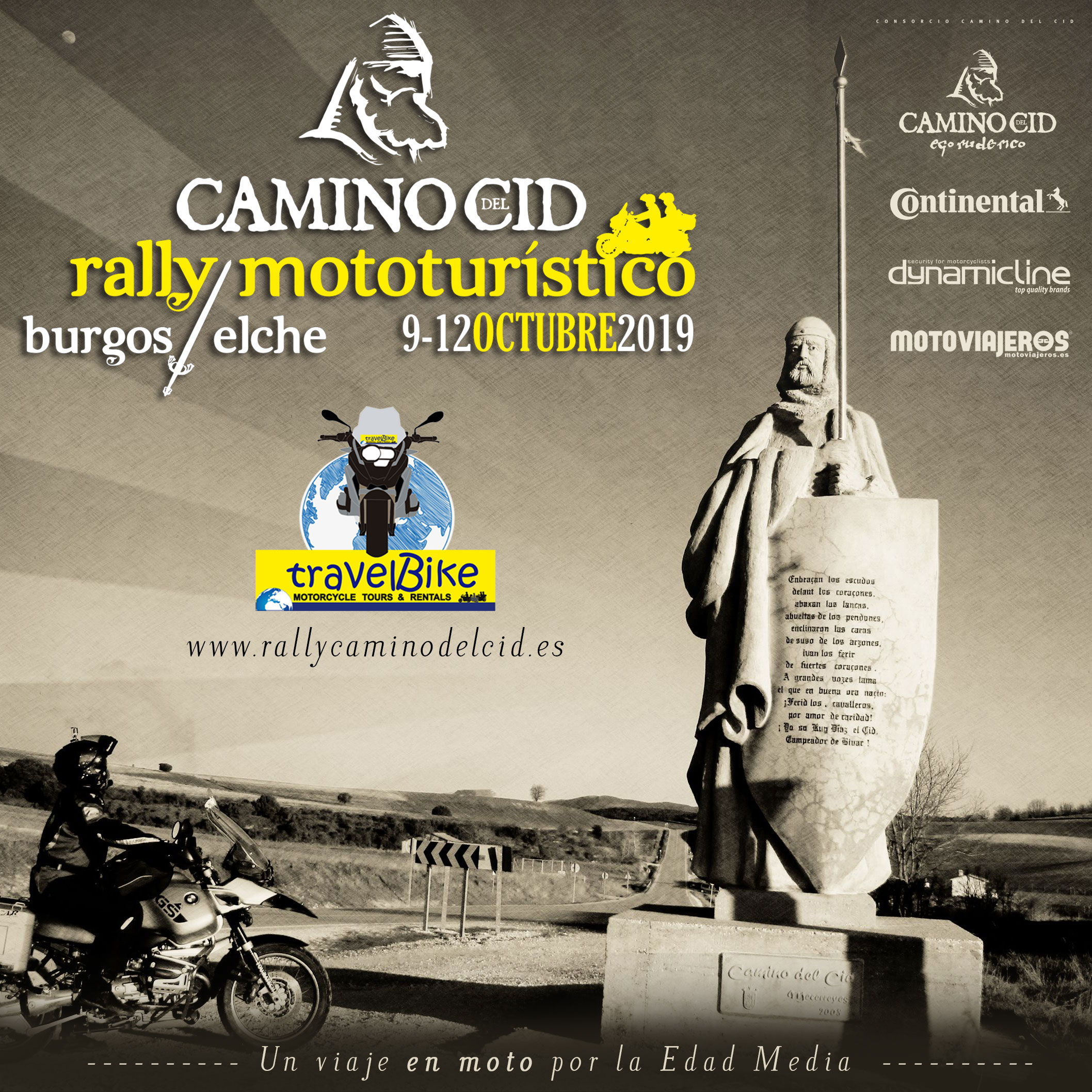 cartel rally mototuristico camino del cid 1