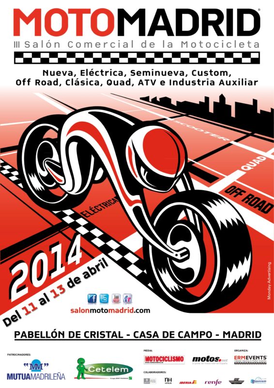 MotoMadrid ya tiene cartel para promocionar su tercera edición 1 cartelmotomadrid2014