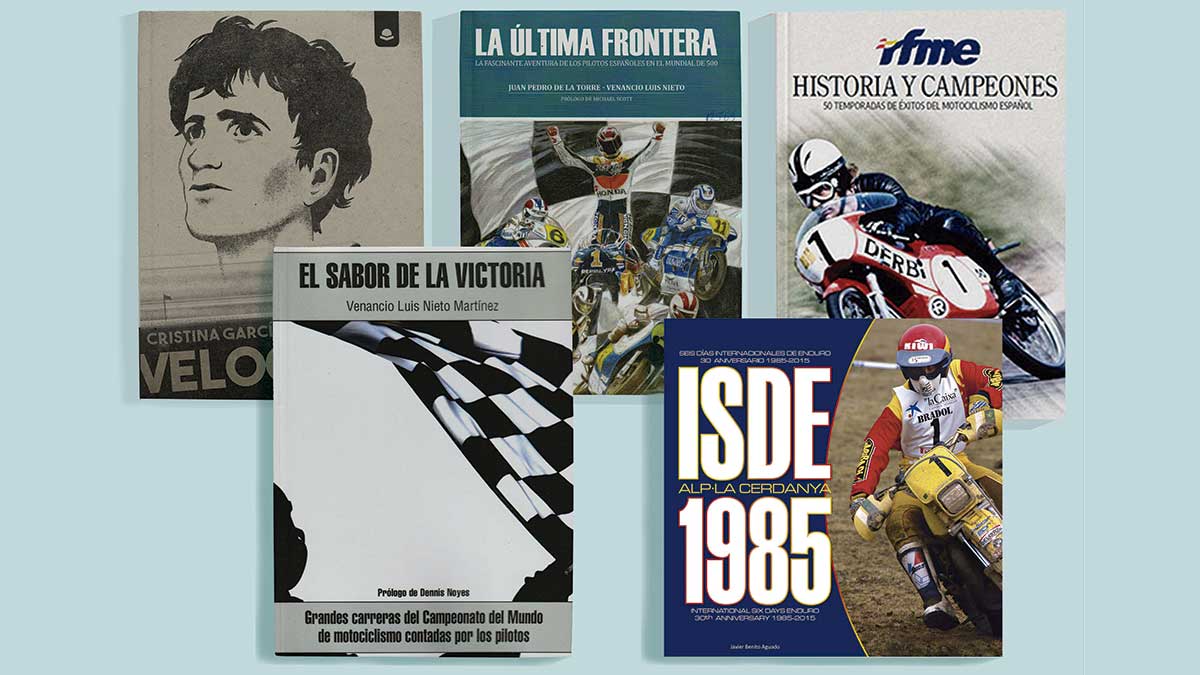 Los libros sobre motos también son para el Día del Padre 1 collage libros