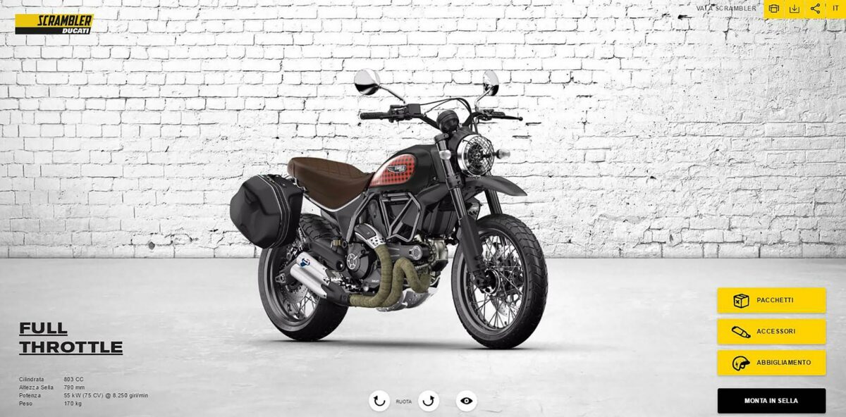 Ducati presenta su nuevo configurador para la Scrambler 1 configuradorducatiscrambler