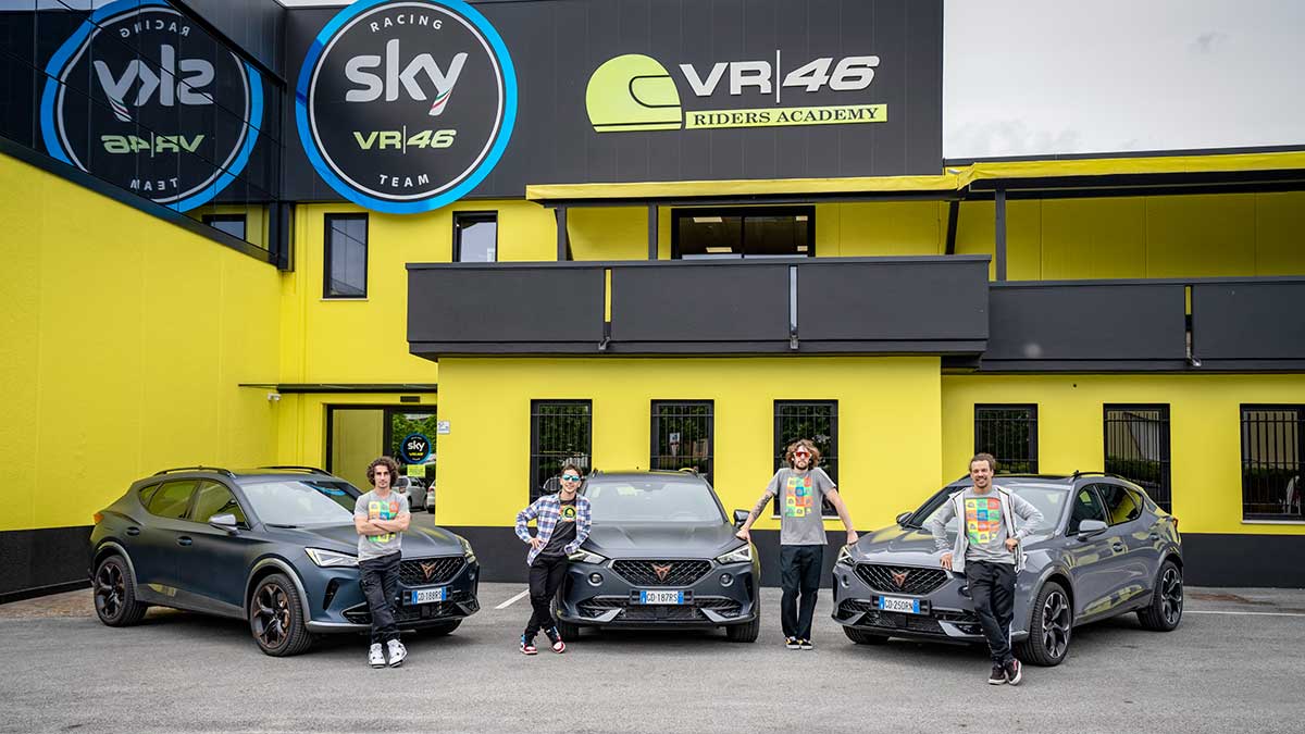 Cupra firma un acuerdo con la VR46 Riders Academy, la escuela de pilotos de Valetino Rossi 1 cupra teams up with valentino rossis vr46 riders academy2hq
