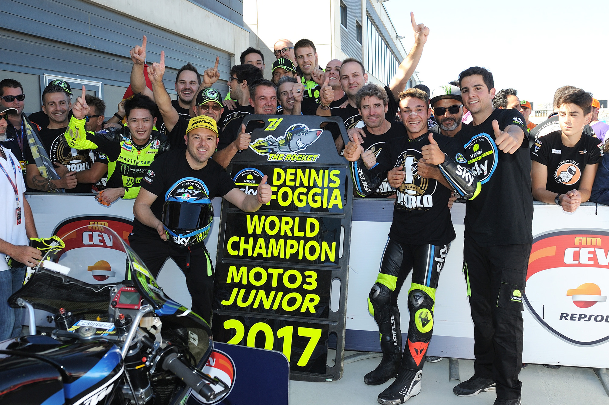 FIM CEV Aragón: Foggia, campeón de Moto3; Granado, muy cerca del título de Moto2