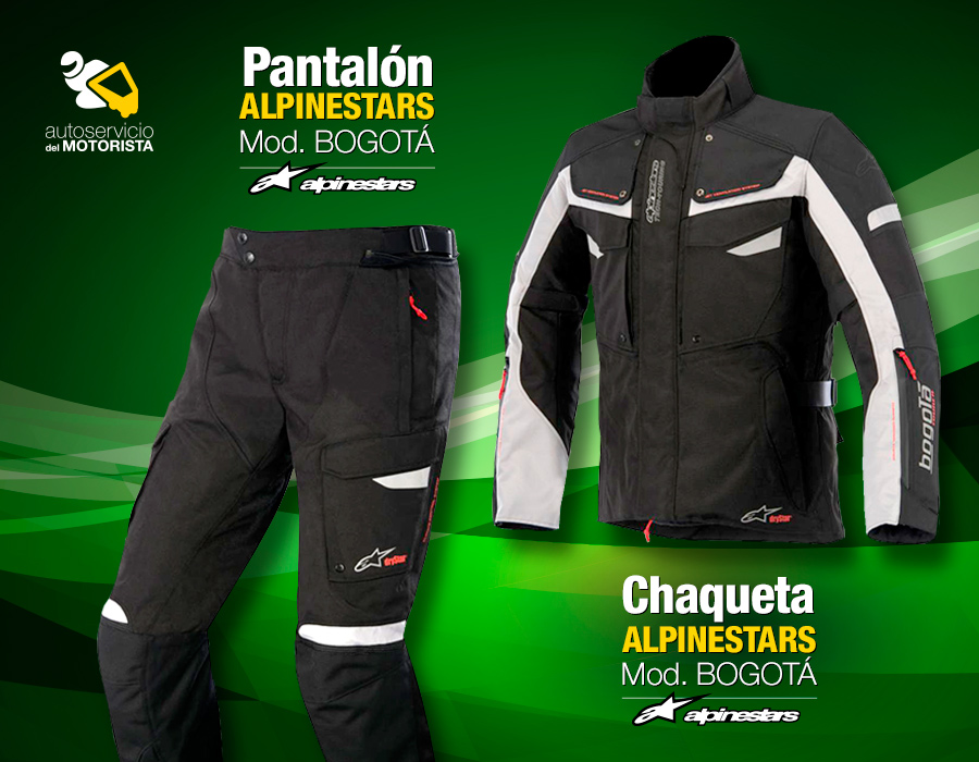 Accesorios moto: Chaqueta y pantalón de Alpinestars Bogotá