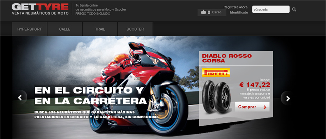 Pirelli Moto lanza su primer servicio de venta online, Gettyre.es 1 getty