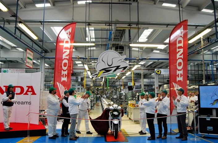 La fábrica de Honda en Atessa llega al millón de unidades
