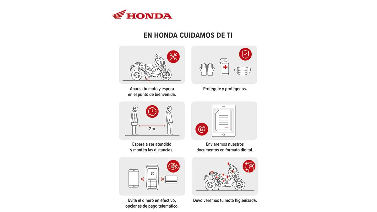 Los concesionarios oficiales de Honda retoman paulatinamente su actividad 1 hondaproteccioncovid19