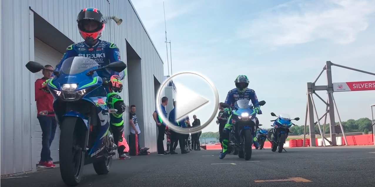 VÍDEO: Iannone y Rins prueban la nueva Suzuki GSX-R125 en Silverstone