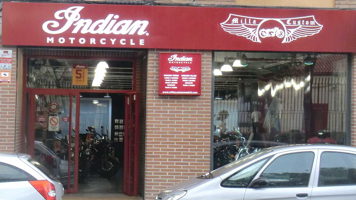 Dos años del concesionario Indian Motorcycles Madrid 1 indian 2
