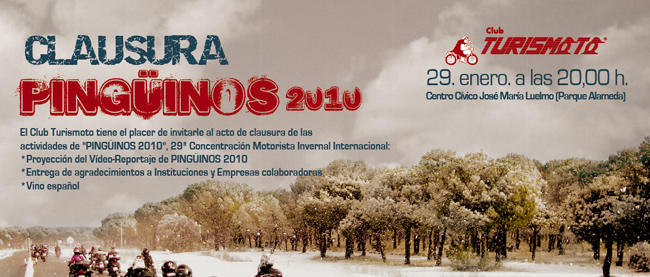 Clausura oficial de Pingüinos 2010 con aviso importante 1 invit. clausura