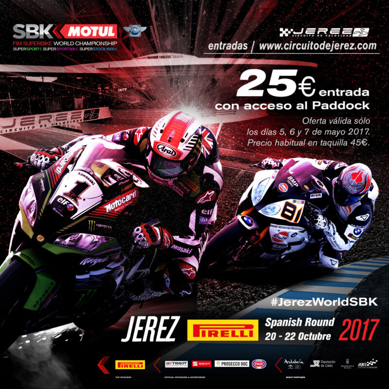 Compra tus entradas para el WSBK en el G.P. de España de MotoGP en Jerez 1 jerezbannerpromo 25eur1200x1200final 1