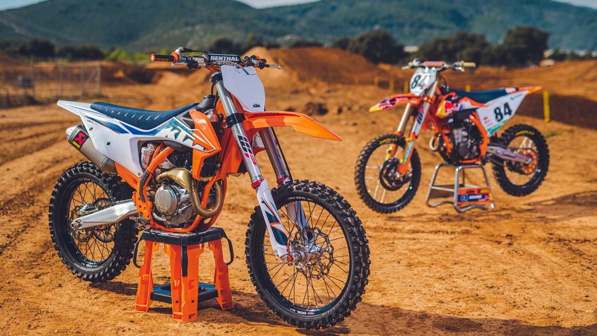 Nueva gama KTM SX 2022: actualización ligera y nuevos colores