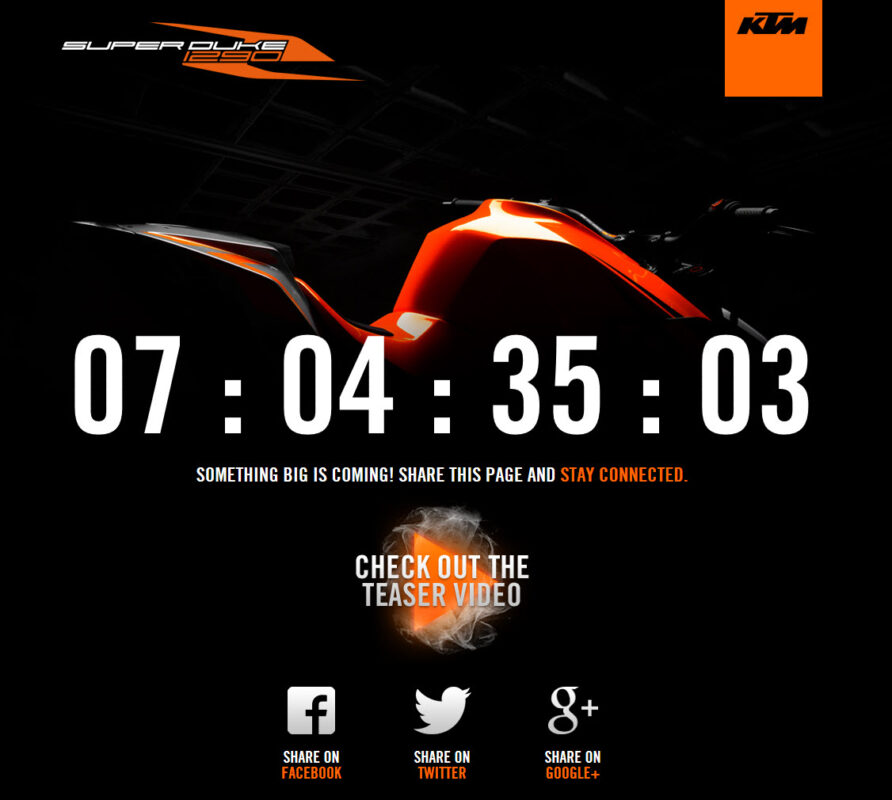 ¿Quieres ganar una nueva KTM 1290 Super Duke R? 1 ktm1290superdukermicrosite