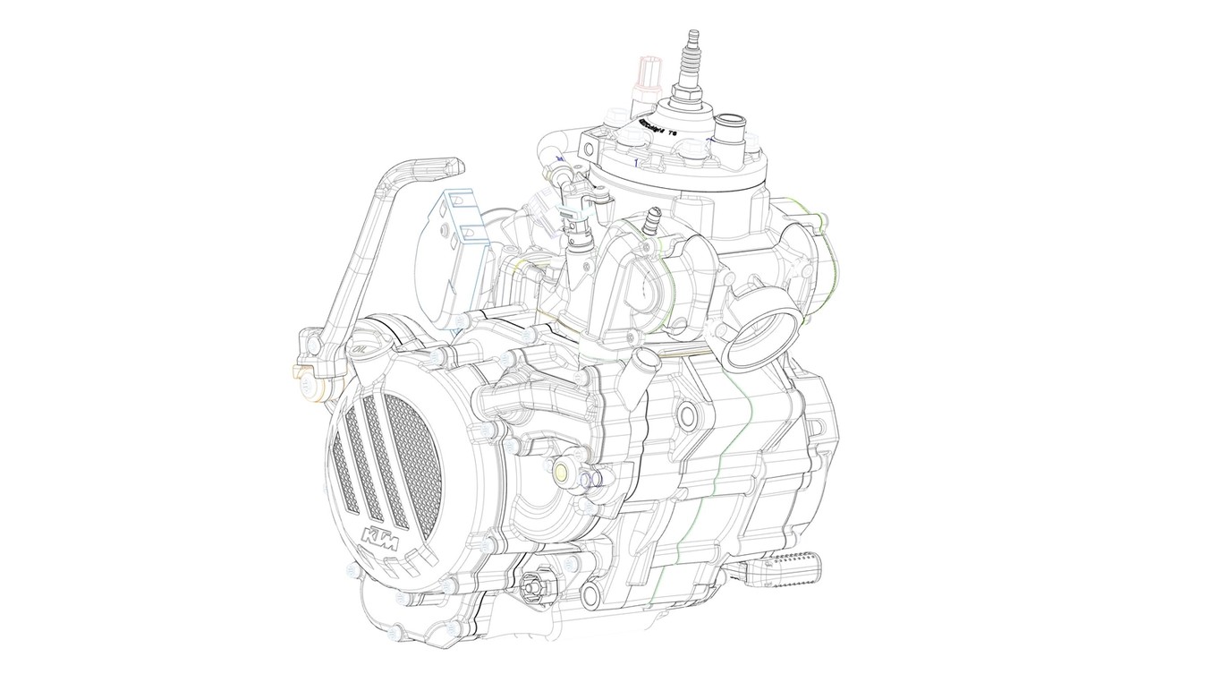 KTM desvela por fin su motor 2T de inyección