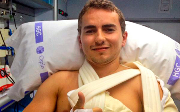 Lorenzo es operado con éxito de la fractura en su clavícula 1 lorenzooperado