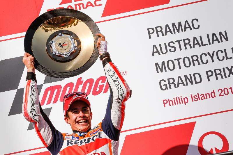 MotoGP Australia: Marc Márquez se adjudica la mejor carrera del año 1 marquezvictoriaphillipisland