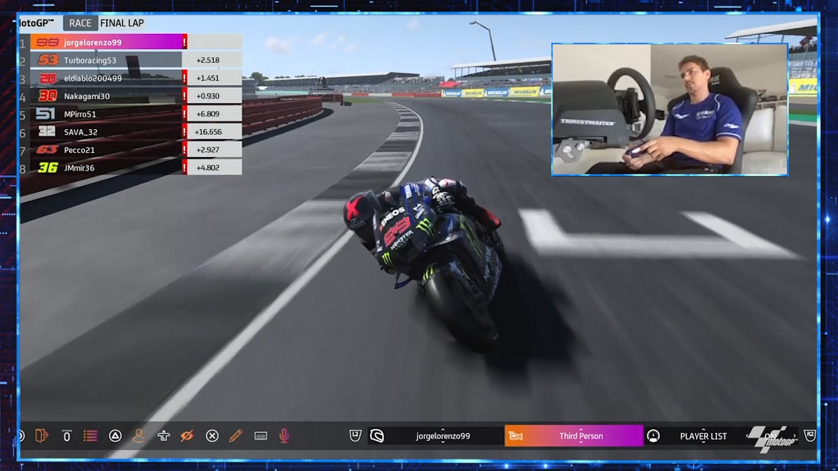 Jorge Lorenzo vence en su debut de MotoGP virtual 1 motogpvirtual 1