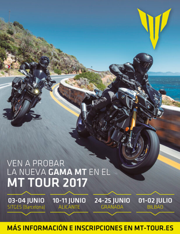 Todo preparado para el MT Tour 2017 de Yamaha 1 mt tour